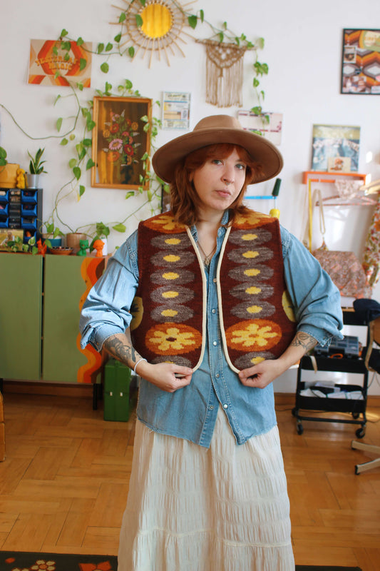 Vintage blanket vest 03 (XXL)